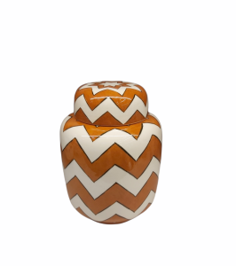 BROWN ZIGZAG CUBE