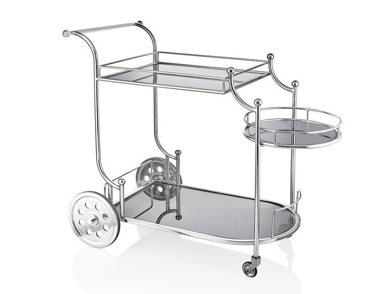 SILVER SERVICE TROLLEY