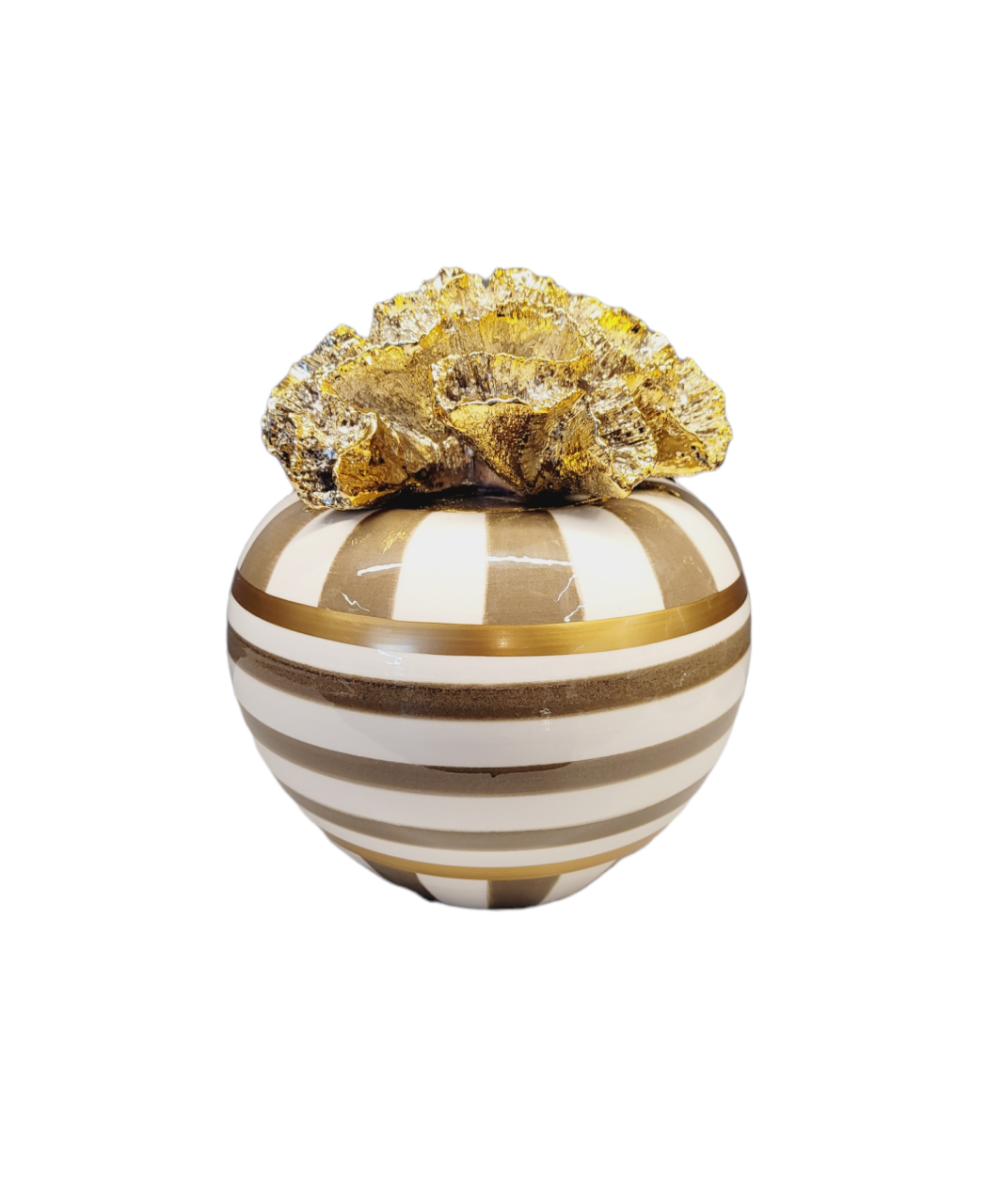 GOLD CORAL JAR