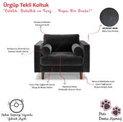 Ürgüp Tekli Koltuk Berjer Rahat Terapi Koltuğu