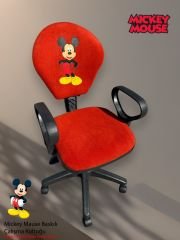 Mickey Mause Ofis Çalışma Koltuğu Döner Sandalye Çocuk Odası Ders Sandalyesi Yükseklik Ayarlı Koltuk