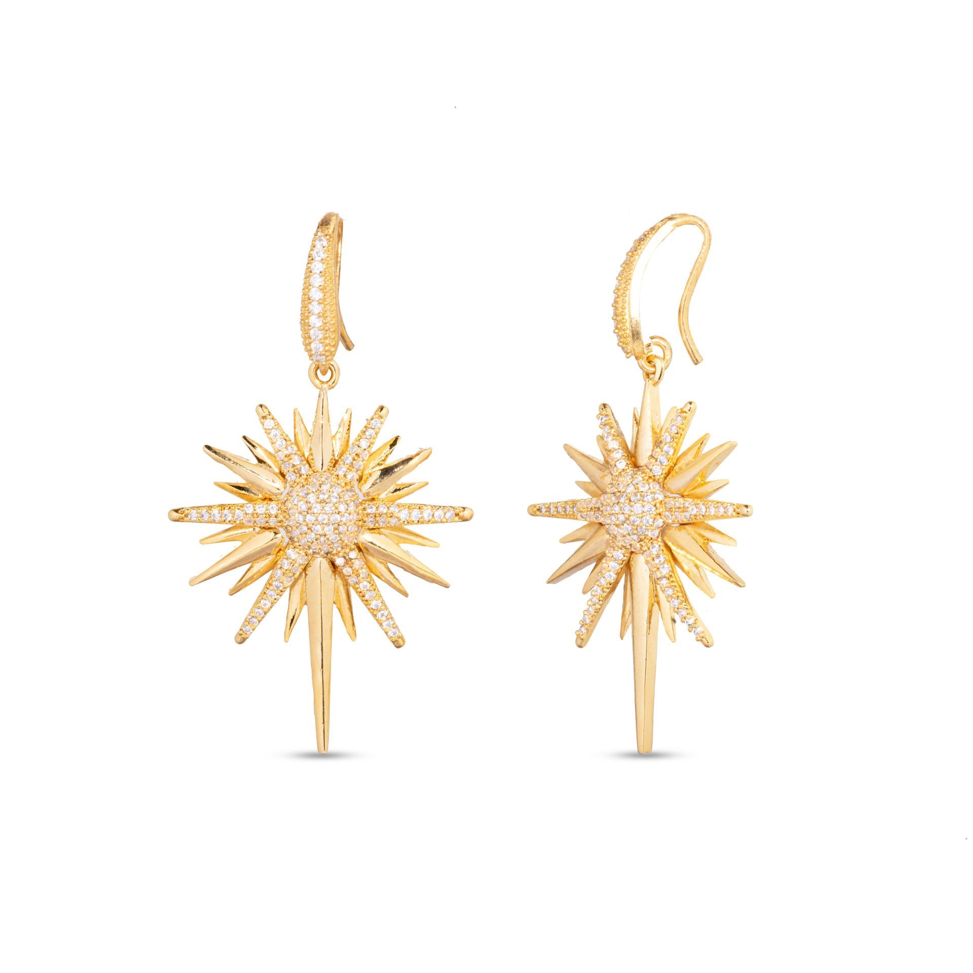 Gold Sallantılı Sirius Küpe