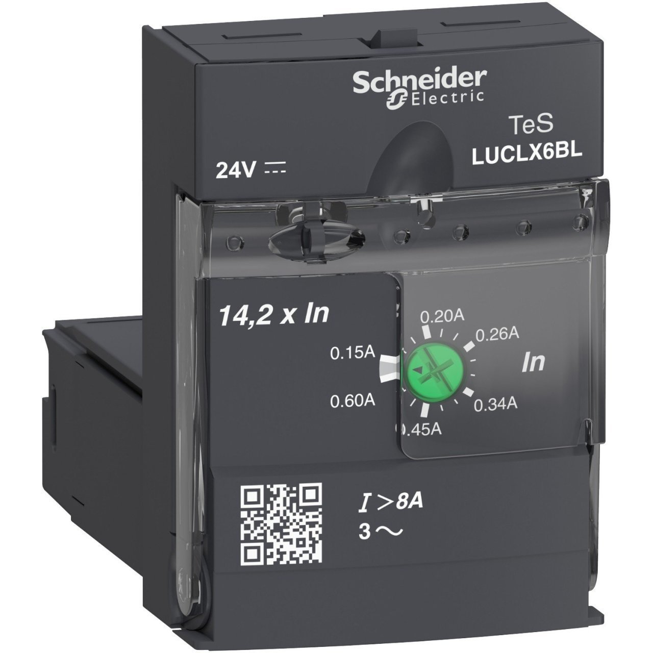 Schneider Elektrik  LUCLX6BL Manyetik Kontrol Ünitesi 3P 0.15-0.6A 24VDC