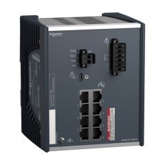 Schneider  Elektrik   MCSESP083F23G0T-Modicon PoE Managed Switch 8TX-Ext Temp