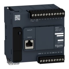 Schneider Elektrik TM221C16R Besleme Gerilimi 100-240V AC 16 Röle Giriş-Çıkışlı Kompakt PLC