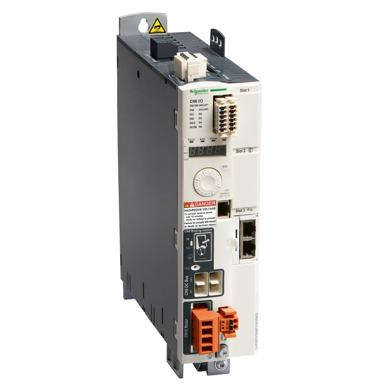 Schneider  Elektrik LXM32MU90M2 Lexium 32 servo motor sürücüsü monofaze besleme gerilimi 115/230V  0,3/0,5kW