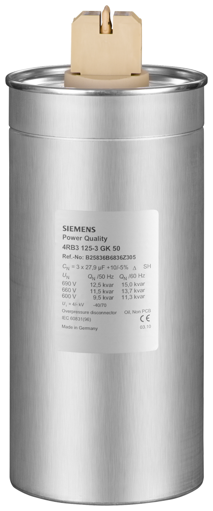 Siemens-4RB2033-1EB50-MONOFAZE ALÇAK GERİLİM GÜÇ KONDANSATÖRLERİ  230 V,GÜÇ          1 KVAr