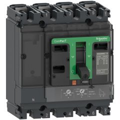 Schneider Elektrik C25V4TM250 -NSX250HB1 Termik manyetik korumalı 250A 4 Kutup 690V AC-75kA Kompakt Şalter  ( Eski Muadil Ürün Referans Kodu  : LV433485 )