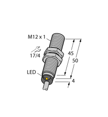 TURCK  BI4-M12-AP6X  M12 Silindirik Dişli Endüktif Sensör 10...30V DC, 200mA
