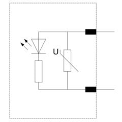 Siemens-3RT2916-1JL00-3RT2 KONTAKTÖRLERE TAKILABİLEN AKSESUARLAR; VARİSTÖR BOY S00; 127-240 V AC; LEDLİ