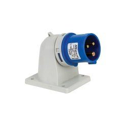 Mete- 406202V -  3x16A. IP44 MAKINE FİŞİ -EĞİK- (Vidalı Bağ.)