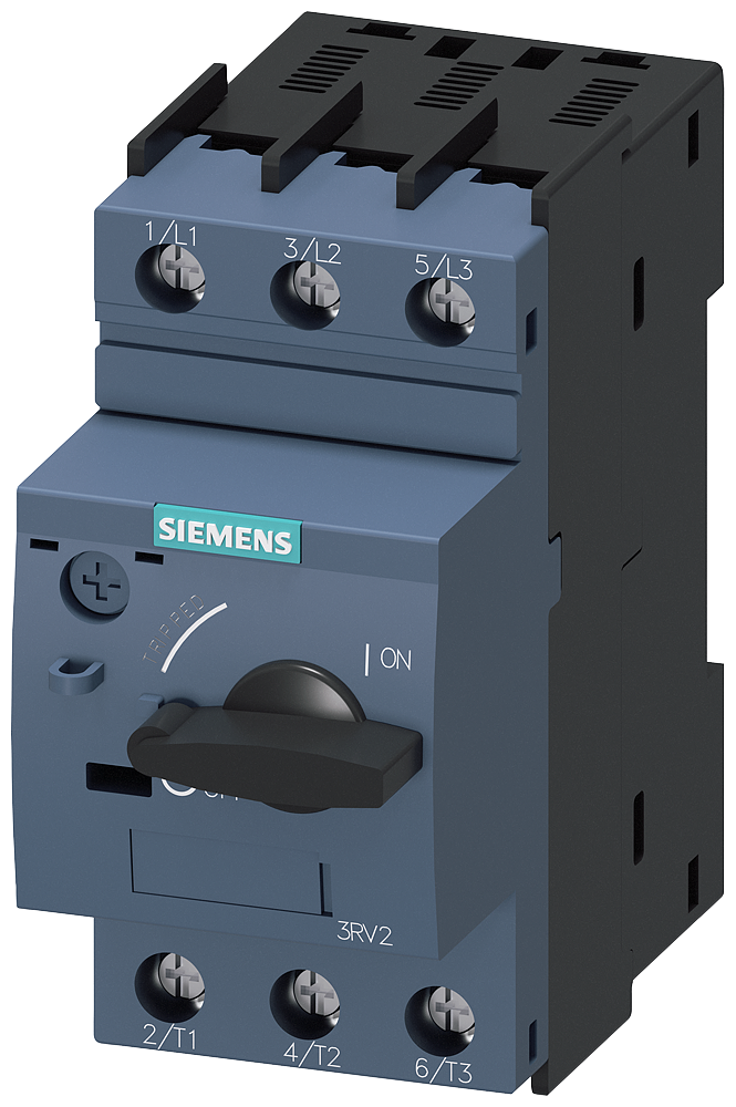 Siemens-3RV2011-0GA10-SIRIUS 3RV2 MOTOR KORUMA ŞALTERİ; TERMİK VE KISA DEVRE KORUMALI;  0;45-0;63A; 100kA BOY S00
