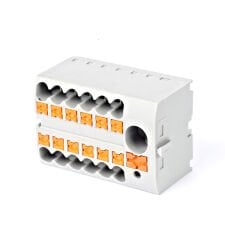 MOLWEX -171 010-PMIT15-6-12x2.5-GY DAĞITICI ÜNİTE Push-in bağlantılı dağıtıcı ünite blok, 6mm² giriş, 12*2.5mm² çıkış, Gri