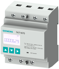 Siemens-7KT1667-7KT PAC1600 ENERJİ ÖLÇER TRİFAZE 80A M-BUS RTU HABERLEŞME FONKSİYONLU