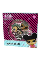 Lol Pembe Lisanslı Çocuk Duvar Saati Renkli