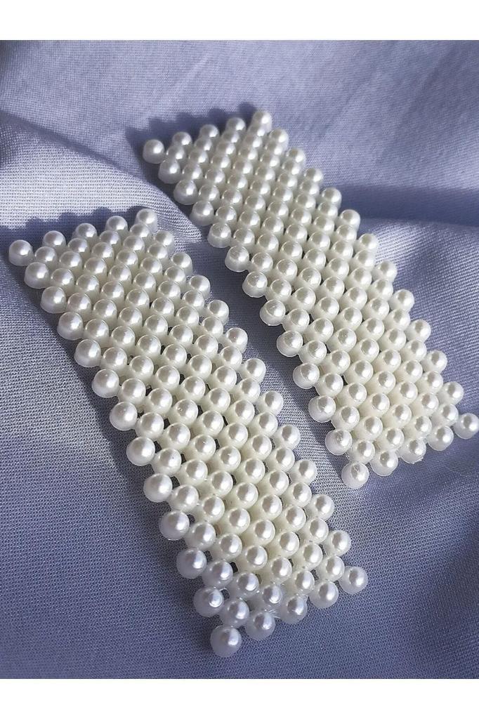Taşlı Incili Dikdörtgen Model Çıtçıtlı Toka 2 Adet