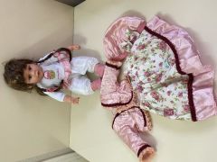 Oyuncak Büyük Boy Gövdesi Dolgulu Kahve Saçlı Et Bebek Oyun Arkadaşı 60 Cm
