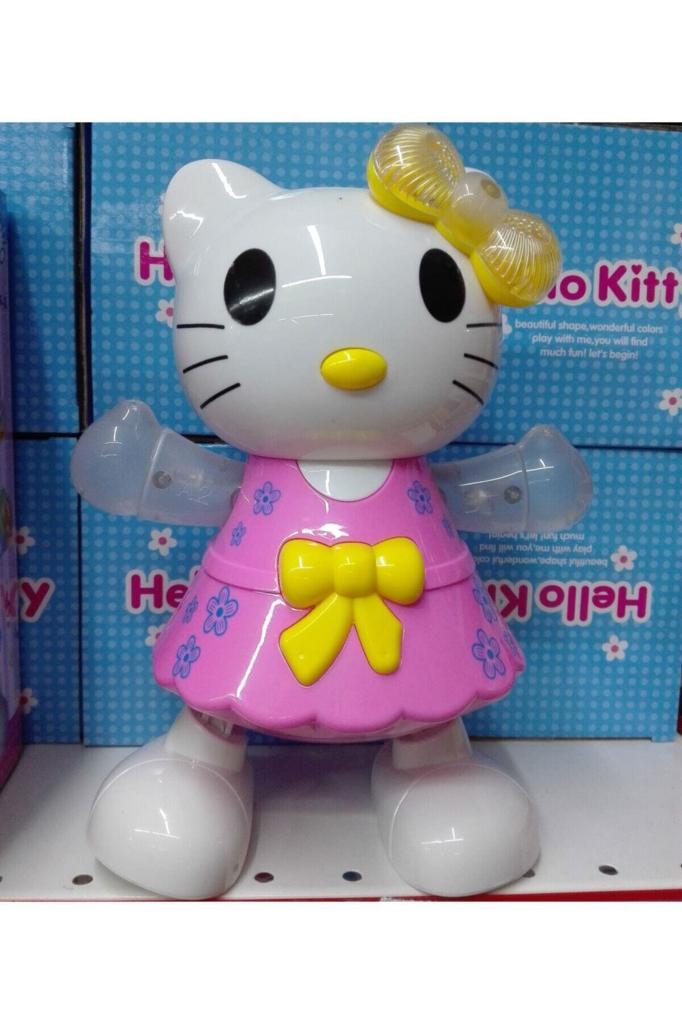 Hello Kitty Dans Eden Işıklı Müzikli Bebek Pilli sesli hareketli