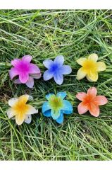 Küçük Boy 6'lı Lotus Çiçeği Mandal Toka 4.5 Cm