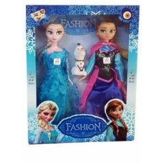 DZC KUZENLER AVM ALSA ANNA FROZEN DİSNEY KARLAR ÜLKESİ  3 LÜ SET 25 cm OYUNCAK BEBEK