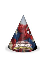 dzc kuzenler avm Spiderman 6 adet şapka külah parti malzemeleri set