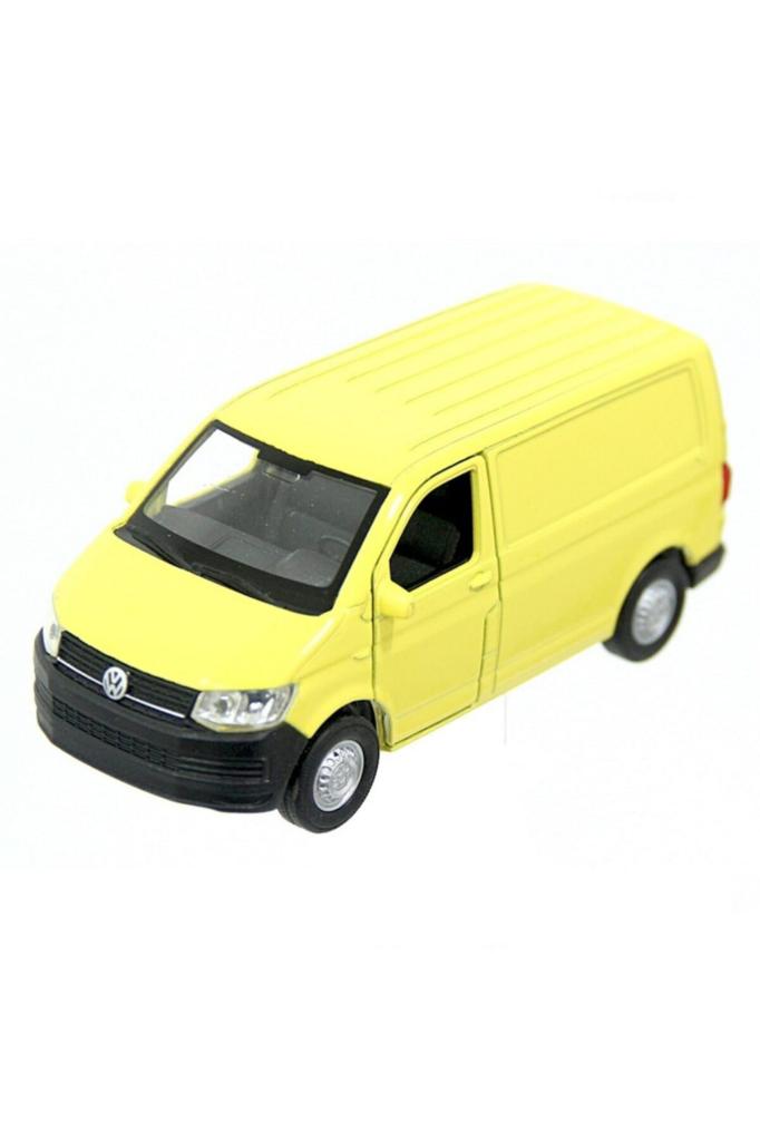 Volkswagen Transporter T6 Van Çek Bırak METAL GÖVDE Minibüs SARI 12 CM