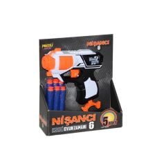 Nişancı 6-Dart Fırlatıcı Silah Oyuncak NERF TABANCA