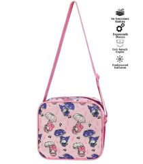 ilkokul Kuromi karakterli Kız Çocuk 2 Li Ortopedik Okul Çantası Seti (OKUL ÇANTASI + BESLENME) pembe