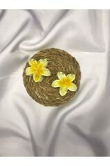 2'li Küçük Boy Lotus Çiçeği Mandal Toka 4.5 Cm