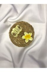 2'li Küçük Boy Lotus Çiçeği Mandal Toka 4.5 Cm
