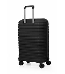 DZC KUZENLER AVM G&D Polo Suitcase PP Enjeksiyon Slikon 3'lü Valiz Seyahat Seti - Model 400.01 Siyah