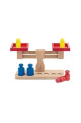 Kutulu Ahşap Terazi  7 Parça Market Oyuncak Play Wood