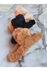 Peluş Yumuşak Tüylü Mandal Toka 3'lü 11 cm
