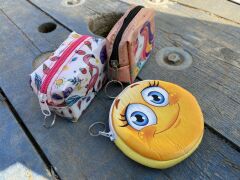 DZC KUZENLER AVM Pembe Unicorn ve flamingo Desenli Kız Çocuk Cüzdan