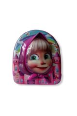 DZC KUZENLER AVM 3D Kabartmalı Pembe Maşa Günlük mini çanta
