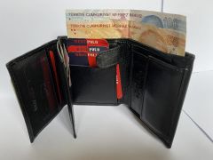 DZC KUZENLER AVM Siyah Bozuk Para Bölmeli Hakiki Deri Erkek Cüzdan