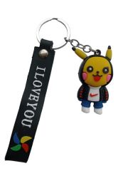 DZC KUZENLER AVM PİKACHU Karikatür Anime Figür PVC Bebek Anahtarlık Çanta Anahtarlık Süsü