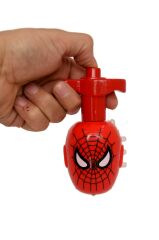 DZC KUZENLER AVMSpiderman Örümcek Adam Topaç Fırıldak Işıklı Müzikli Oyuncak KARAKTER