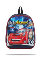 kreş & Anaokulu Çocuk Sırt okul Çantası arabalı cars şimşek 3-6 Yaş 5d Kabartmalı 33CM