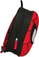kreş & Anaokulu Çocuk Sırt okul Çantası örümcek kafa 3-6 Yaş 5d Kabartmalı 33CM kırmızı
