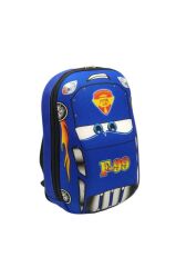 kreş & Anaokulu Çocuk Sırt okul Çantası cars f99(mavi) 3-6 Yaş 5d Kabartmalı 33CM formula