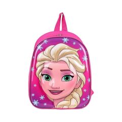 kreş & Anaokulu Çocuk Sırt Çantası ELSA ANNA Karakter 3-6 Yaş 5d Kabartmalı Kumaş Okul Çantası 30CM (TEK)
