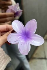 LOTUS MANDAL SAÇ TOKASI AKRİLİK PARLAK (lila-mor))