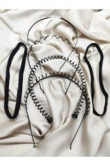 5 adet Sporcu Saç Bandı, Zigzag,taç Yaylıl,taç Taraklı Taç ,düz Tel Taç unisex toka