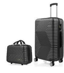 DZC KUZENLER AVM ORTA BOY VE MAKYAJ G&D Polo Suitcase ABS Lüx Valiz Seyahat Seti  2 Lİ