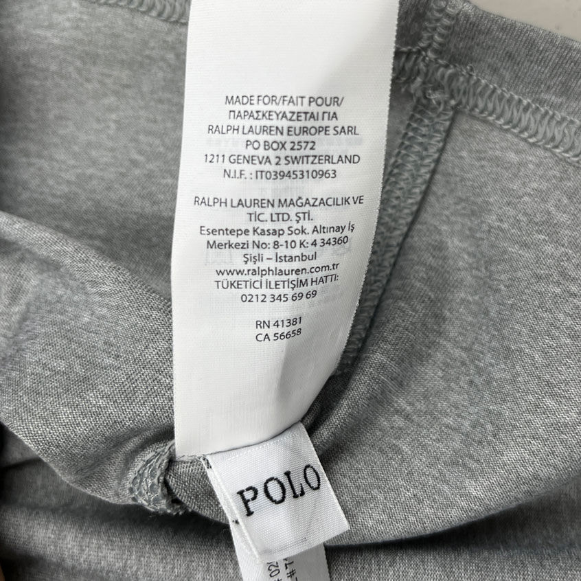 Ralph Lauren Performace Erkek Bisiklet Yaka Bask l Tshirt M Beden Diledi ince