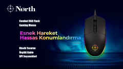 North Combat RGB Kablolu Gaming Mouse