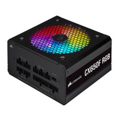 CORSAIR CX650F RGB 650W 80+ Bronze Siyah Full Modüler 120mm Fanlı PSU Power Supply