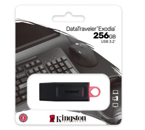 Kingston 256GB DataTraveler Exodia USB 3.2 USB Flash Bellek