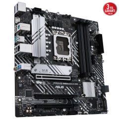 ASUS PRIME B660M-A 5333MHz DDR4 Soket 1700 M.2 HDMI DP mATX Anakart